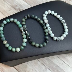 Bundle of 3 stone bracelets